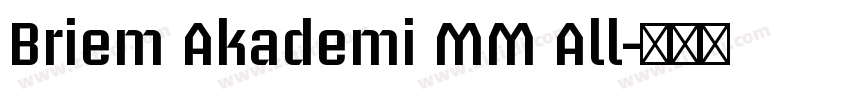 Briem Akademi MM All字体转换